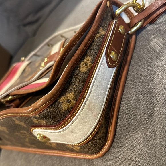 LOUIS VUITTON TISSE PORTE RAYURES Shoulder  Handbag - Picture 5 of 12